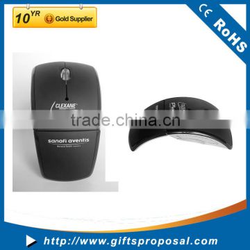 Wholesale Price Promotional Customized Printed Foldable Wireless Mouse Optical Mouse Mice for Computer