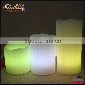 2016 3 pieces for a set led candle for wedding party decoration