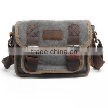 Professional cross strap canvas messenger bag with CE certificate