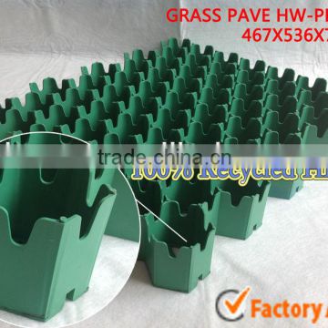 Car parking lot interlocking plastic grass grid Turf Pave