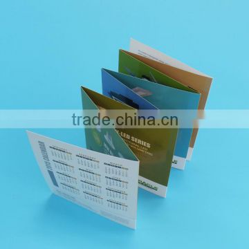 Professional cheap unique folded brochure printing with art paper