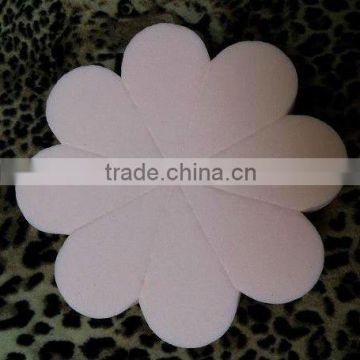 polyurethane cosmetic sponge , white flower shape