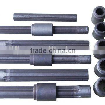 pto shaft with splines