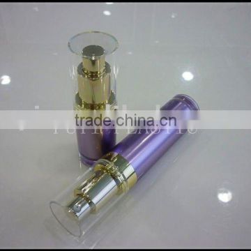 round acrylic airless cosmetic bottle