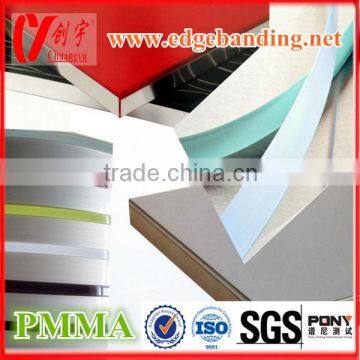 acrylic edge banding for kitchen and cabinet PMMA edge