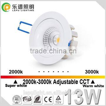 New Design13W 15W Sharp COB Downlight Ra99 CCT Adjustable LED Downlight Price