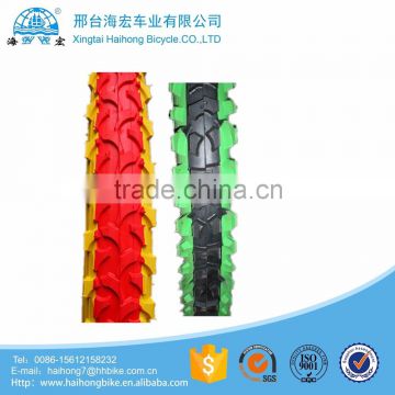 durable solid rubber colored bicycle tyre/bike tires for offroad bycicles