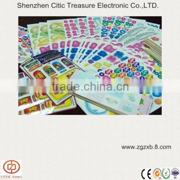Colorful printing sticker Opaque Adhesive decoration label