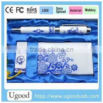 Wedding gift USB flash disk, Wholesale Chinastyle Pen drive with optional capacity, Ceramic USB flash drive from China Supplier