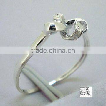 Hot sale jewelry design,925 silver women ring R005