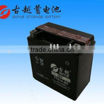Maintenance Free MF Motorcycle Battery YTX14-BS