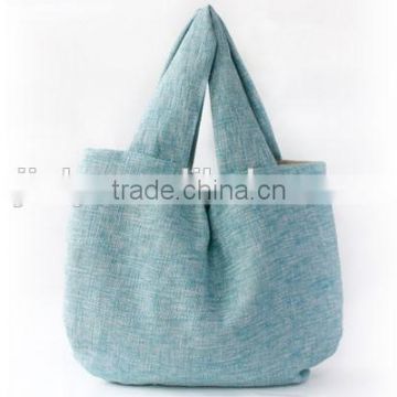 Hot sell leisure canvas shopping lady handbag