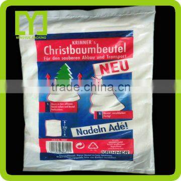 China yiwu hdpe or ldpe plastic biodegradable christmas tree bag