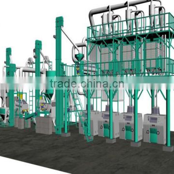 Latest style corn flour milling machine with after sale service
