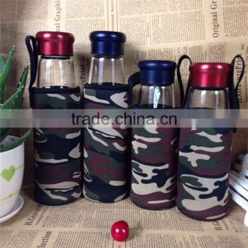 BPA FREE high quality New Product Glass Tea Filter Bottle/glass tumble/my bottle glass water bottlele with infuer