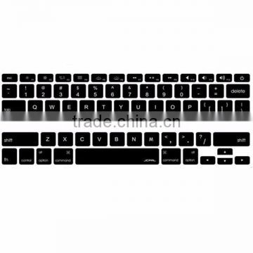 Classic Black Silicone Keyboard Protective Film with OEM Silkscreen Printing Soft Hand Feeling