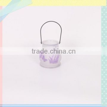 hot-sell glass lantern with sandy