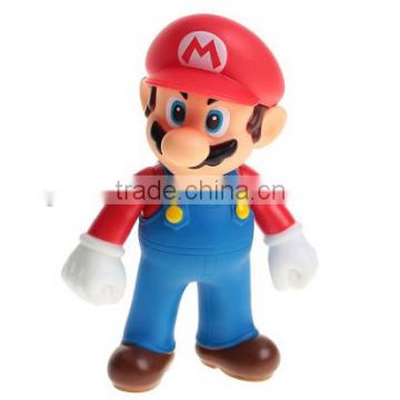 custom make Super Mario Brothers Mario Figure 12cm,custom pvc toy super mario brother figures