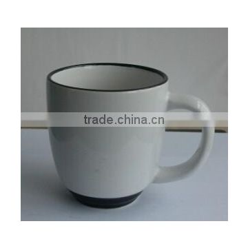 Wholesale 11oz color glazed ceramic second cup coffee mugs