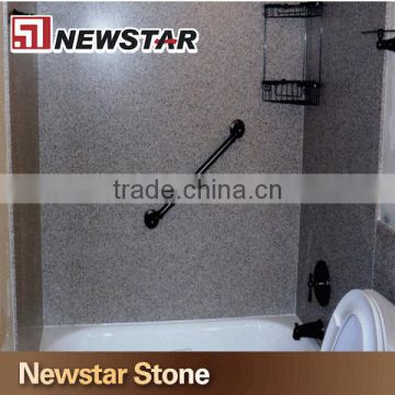 Newstar polilshed natural granitestone shower panel