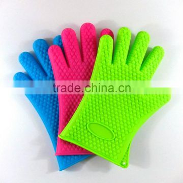 Multi Using Silicone Heat Resistant Dishwashing Cooking Grill Gloves