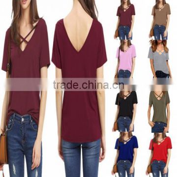 New design Plus Size Women Cotton Short Sleeve T-Shirts