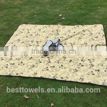 2017 new design flannel picnic blanket