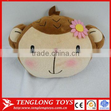 Manufacturer Wholesale cartoon monkey shaped winter hand warmer pillow