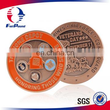 Factory Price Air Force Veterans Challenge Coin