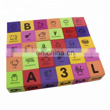 Eva Foam Building Blocks 30 Pcs Soft Alphabet Blocks (ABC) Numbers Blocks (123) Animal Multi-colored Child's Cognitive Preschool
