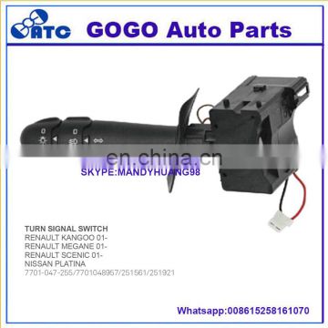 GOGO auto parts Switch Steering Column renault turn signal switch 7701048957 7701047255 251561 251921