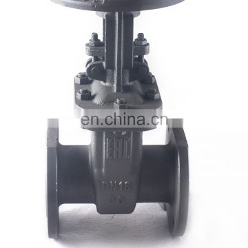 China supplier Cast steel gate valve GOST gate valve PN16 gate valve with handwheel