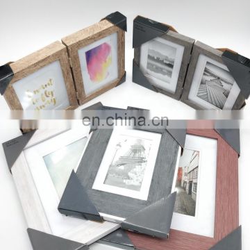 Creative Plastic Imitation Wood Grain Picture Photo Frame For Home Decoration
