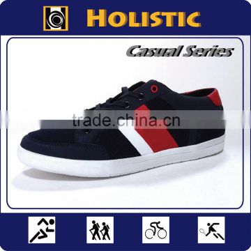 Mens Vulcanized High quality factory price split leather Flat Casual Shoes