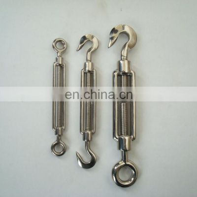 Stainless steel DIN1480 Turnbuckle Eye - Eye  for landscaping, horticulture, installations, rigging and fencing.