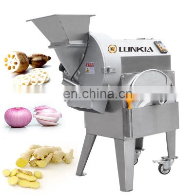 Automatic Industrial Root vegetable fruit cutting dicer ginger slice cutting machine