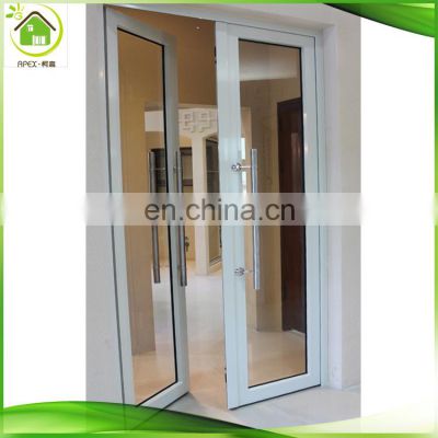swing aluminum frame commercial office glass door texture smart door lock