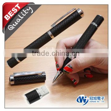 hot selling Thanksgiving gift!!Carbon fiber roller pen with usb flash drive , wholesale alibaba.