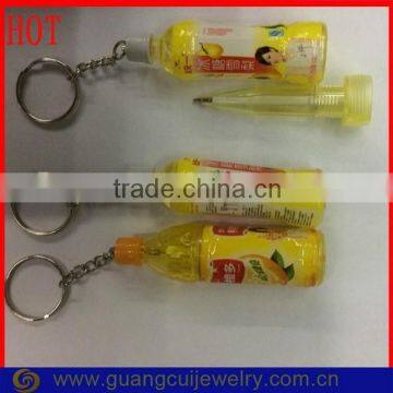 Factory direct sale beverage bottle ballpoint pen keychain                        
                                                Quality Choice