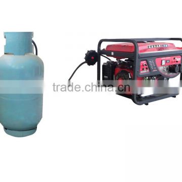 Small natural gas generator key start portable with wheel kit 5kw