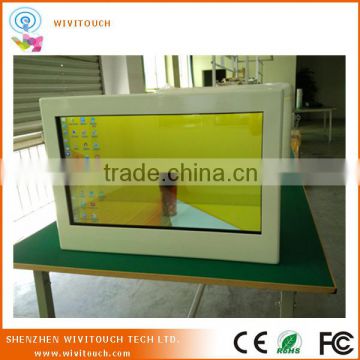 for tranparent display showcase touch transparent lcd screen