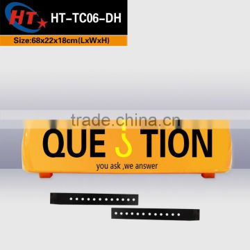 HT LED yellow plastic cover taxi led top light