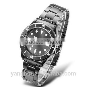 Hot selling all type stainless steel chain black color pair wrist watch