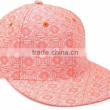 Custom 3D Embroidery Baseball Cap/Caps/Snapback Pink color style