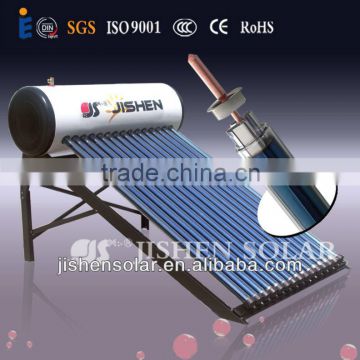 fashionable color steel integrative pressurized solar water heater with three target vacuum tube