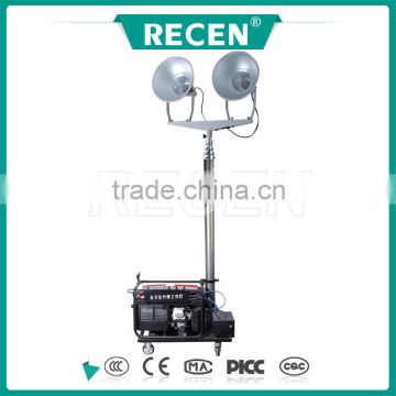 China factory 4*500w scalable mast Industrial Portable Light Tower