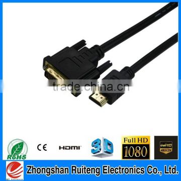hdmi to dv cable1080P 1.5M~50M gold plated hdmi cable
