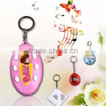 6 Buttons Custom Voice Recorder Keychains