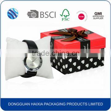 Cheap price retil wrist watch gift box with pillow