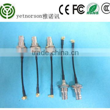 RF Coaxial Pigtial Coaxial Cable with Connnector /N Female to right angle mmcx RF Cable